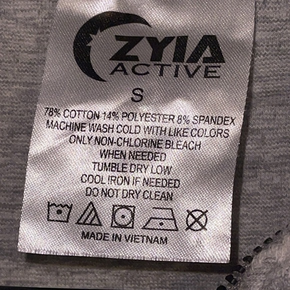 🌹ZYIA ACTIVE CREAM COMBO ZIPPER JACKET - Picture 4 of 5